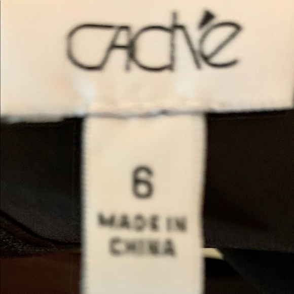 Cache black sleeveless Evening Dress with embellishments at waist Size 6 - Picture 7 of 8